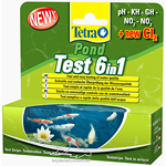 Tetra Pond Test 6 in1 набор полосок - тестов для быстрой и надежной проверки показателей качества воды